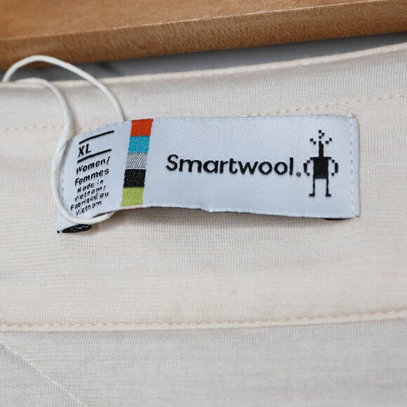 Smartwool Smartloft Skirt Quilted Wool Blend Beige Pockets Comfort Warm Outdoors - Picture 5 of 11